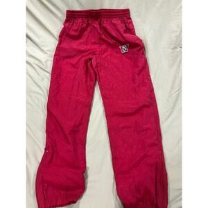 Vintage Wisconsin Badgers Red Nylon Windbreaker Track Pants Mens Large Bucky